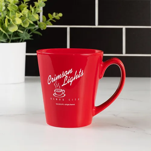 Miniatura 5 de CBS The Young and the Restless Crimson Lights - Taza de café de la ciudad de Génova, taza de café de cerámica roja de 13 onzas, con licencia