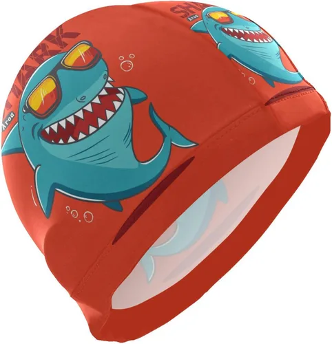 Miniatura 8 de Gorra de natación unisex para adultos, diseño divertido creativo de poliéster