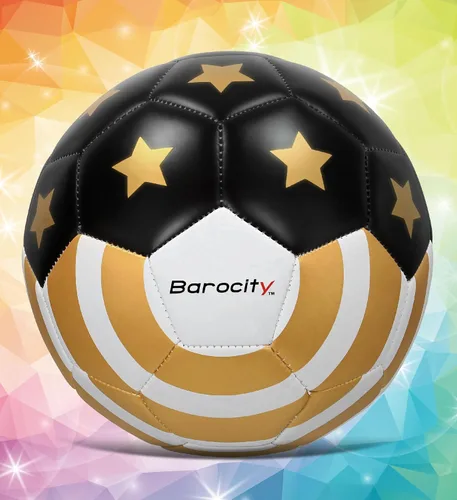 Miniatura 5 de Balón de fútbol dorado con la bandera de Estados Unidos – Pelota oficial de primera calidad con estrellas doradas, pelota de fútbol deportiva