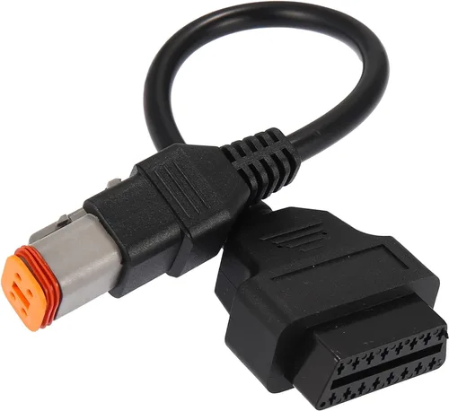 Cable adaptador de escáner de diagnóstico de 4 pines a OBD2 para Harley / motocicleta interior OBDII de 16 pines a 4 pines para leer información de