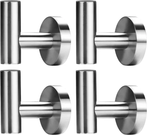 Ganchos para toallas para baños, gancho de níquel cepillado, para colgar en la pared, de acero inoxidable SUS304, para baño, cocina, garaje,