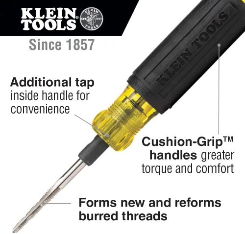 Miniatura 2 de Klein Tools Herramienta de roscado 626, 6 en 1, agarre acolchado