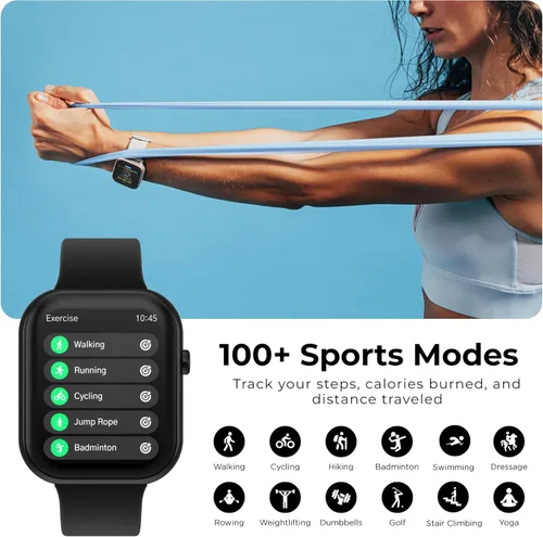 Miniatura 7 de iTouch AIR 5 Smartwatch - Pantalla AMOLED de 1.85 pulgadas, llamadas Bluetooth, más de 100 modos deportivos, frecuencia cardíaca, SpO2, seguimiento
