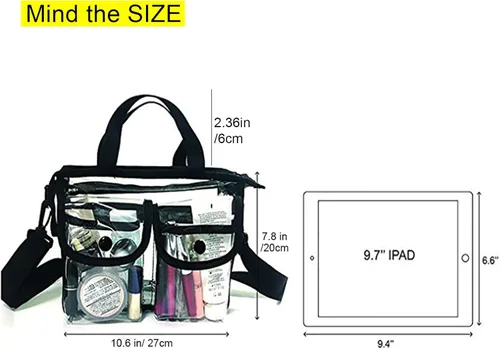 Miniatura 3 de Bolsa de cosméticos transparente, Claro, Moderno