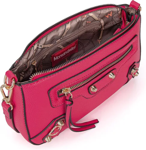 Miniatura 6 de Montana West Lindos bolsos de hombro para mujer, mini monederos de cuero y bolsos de mano