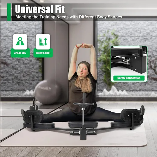 Miniatura 7 de Máquina estiradora de piernas, estiramiento de entrenamiento de piernas divididas, 200 grados pro máquina de estiramiento de piernas