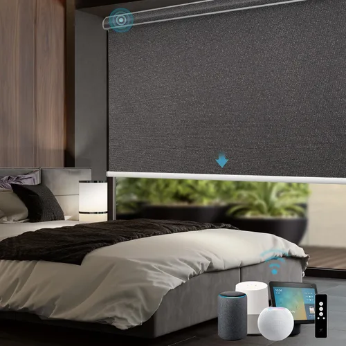 Miniatura 18 de SmartWings Persianas motorizadas con control remoto para ventanas, persianas enrollables Matter 100% opacas, automáticas, eléctricas inteligentes