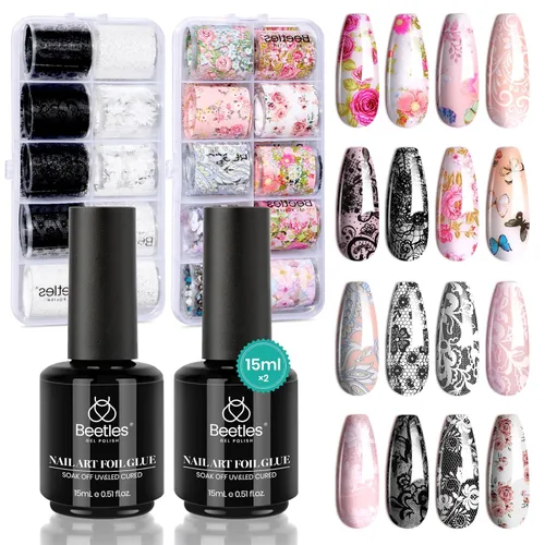 Miniatura 14 de Beetles - Látex líquido sin olor para uñas, 0.5 onzas líquidas, barrera de esmalte de uñas de látex blanco, protector de cutículas para gel