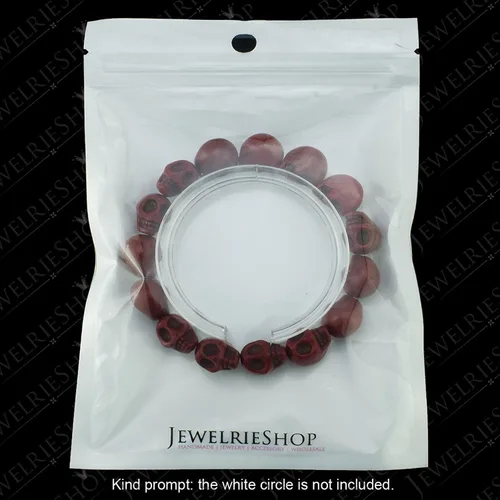 Miniatura 5 de JewelrieShop- colorido brazalete de oración tibetana con cuentas de calaveras de howlita turquesa, elástico, unisex