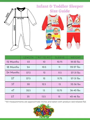 Miniatura 2 de Cocomelon Pijama de manta con pies para niños pequeños