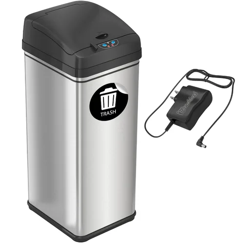 Miniatura 13 de iTouchless - Cubo de basura para cocina de 13 galones, con sensor, con ruedas
