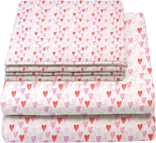 Miniatura 5 de Juego de sábanas tamaño individual para niños y niñas, sábanas para niños, linda sábana de cama, incluye sábana plana, ajustable y funda de Azul