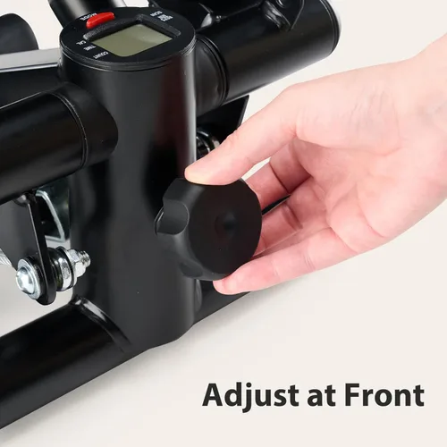 Miniatura 3 de OLIXIS Steppers para ejercicio en equipo de entrenamiento en casa, mini máquina de ejercicio para personas mayores, stepper de giro con bandas