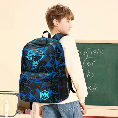 Miniatura 8 de Mochila escolar para estudiantes, mochila de viaje para adolescentes, Azul (Blue-3pcs)), 4347026043