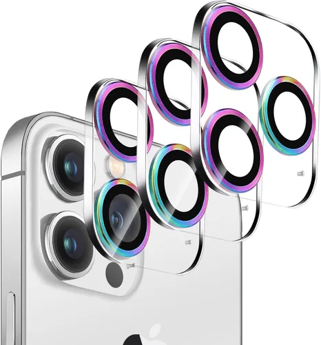 Miniatura 19 de Pack de 3 protectores de lente de cámara de vidrio templado Dengduoduo para iPhone 13 Pro de 6.1" y iPhone 13 Pro Max de 6.7", brillo de diamantes