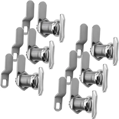 Miniatura 9 de WOOCH Cerradura de leva desplazada accionada por pulgar de 1-1/8 pulgadas, pestillo de compartimento de RV, giro de pulgar sin bloqueo