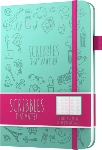 Miniatura 44 de Cuaderno de diario con puntos y cuadrícula A5 Cuadernos diarios en blanco para escritura personal, trabajo, mujeres Papel grueso de 120gsm, tapa
