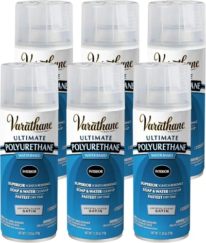 Miniatura 13 de Varathane Spray Poliuretano Ultimate Cristal Claro a Base de Agua Protección para Madera Interior Tiempo de Secado Rápido Fácil Limpieza