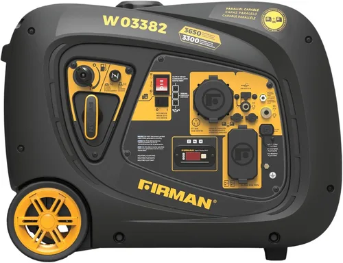 Miniatura 6 de FIRMAN Generador portátil con inversor de gas W03382, potencia de arranque eléctrico de 3650 W, silenciador silencioso de la serie Whisper, modo