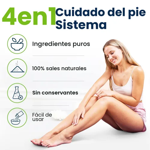 Miniatura 5 de FOOT CURE Juego de pedicura exfoliante y removedor de callos – Kit de cuidado que incluye lima para piel muerta, sales de remojo de aceite de árbol