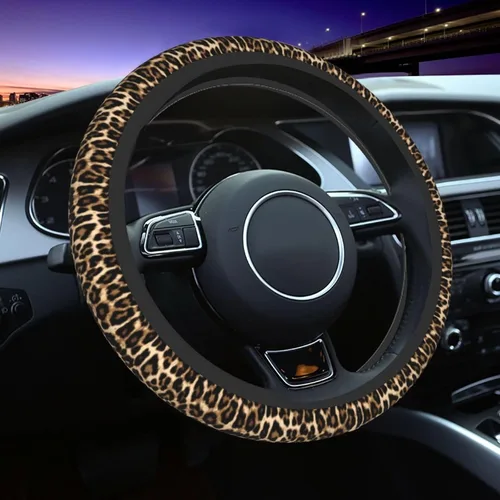Miniatura 25 de Funda para volante MINIOZE de ojos malvados azules con luna mágica, accesorios para automóvil, linda para mujeres y niñas, universal de 15 pulgadas