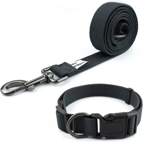 Miniatura 19 de Collar de perro azul para perros pequeños, transpirable, antiolor y suave, cómodo para cachorros de piel sensible, 90% rayón de bambú, hebilla Azul