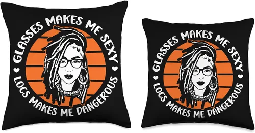 Miniatura 3 de Locs Afro Dreadlocks Love Beauty Hair Locs Make me Dangerous Afro Hair - Almohada negra de niña africana americana, 16 x 16 pulgadas, multicolor