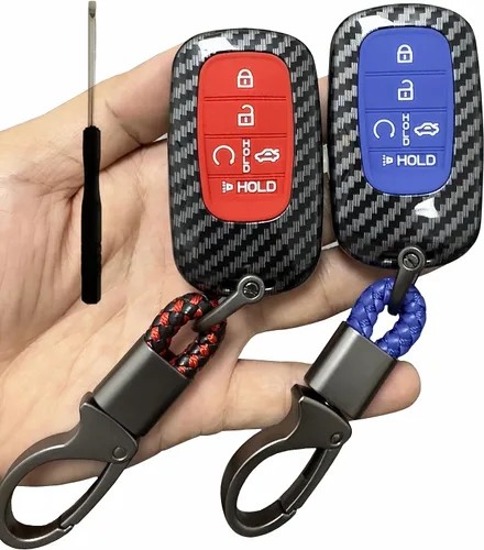 Miniatura 7 de REPROTECTING Funda de goma ABS para llavero compatible con (5 botones) Honda Accord Civic HR-V CR-V Pilot Sport SI EX EX-L Touring 2022-2026