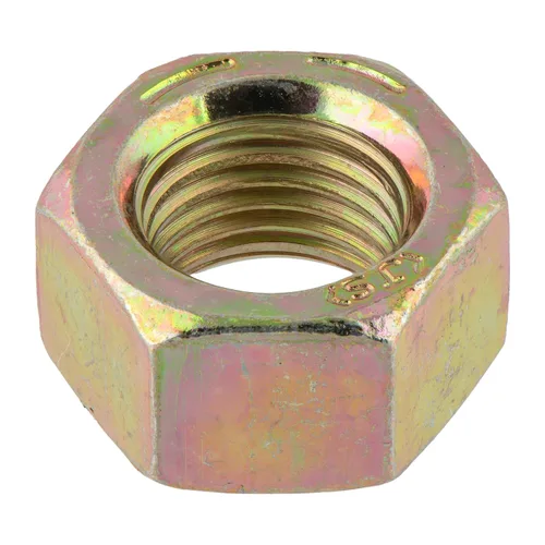 Miniatura 3 de 1/2"-13 (Paquete de 25) Tuerca hexagonal Grado 8, rosca gruesa, zinc amarillo de Makers Bolt
