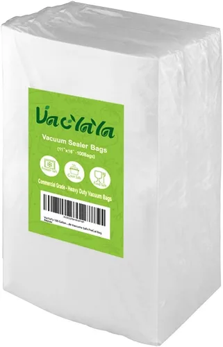 Miniatura 8 de 100 bolsas de almacenamiento para congelador de 15 x 25 cm, bolsas de sellado al vacío para guardar alimentos, bolsas de sellado de comida con BPA