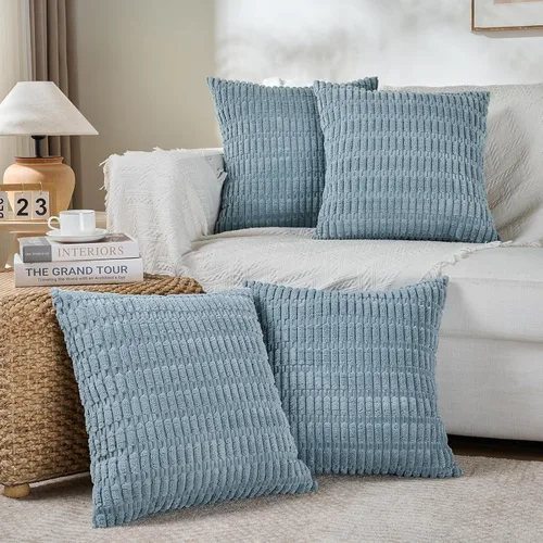 Miniatura 53 de Fancy Homi - Paquete de 2 fundas de almohada decorativas de color taupe de 22 x 22 pulgadas para sala de estar, sofá, cama, estilo rústico, bohemio