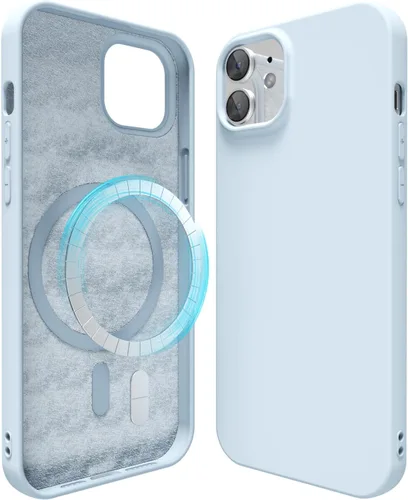 Miniatura 165 de oakxco Funda de silicona para iPhone 12 Pro Max, magnética, compatible con carga inalámbrica Magsafe, cubierta protectora de goma suave y delgada