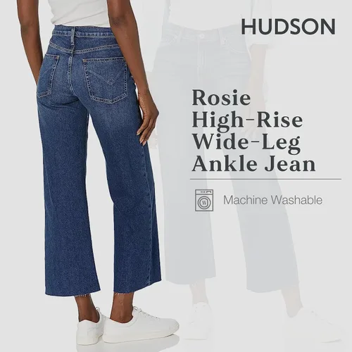 Miniatura 3 de HUDSON Women's Rosie High Rise Wide Leg Ankle Jean