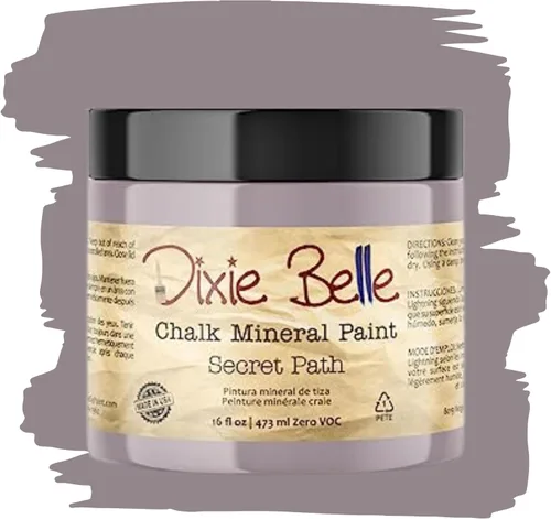 Miniatura 28 de Dixie Belle Paint Company - Pintura con acabado de tiza para muebles, color negro (Caviar), 1 galón, 128 fl oz, pintura mineral color rosa intenso
