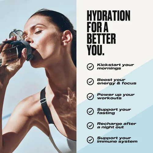 Miniatura 5 de UPPERMOST Hydrate Hydration Keto - Mezcla de electrolitos sin azúcar, sabor y endulzado de forma natural, con vitamina C, B6, B12 y zinc, 30