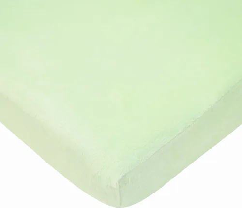 Miniatura 22 de TL Care Heavenly Soft - Sábana bajera ajustable de felpilla para cuna de 24 x 38 pulgadas, cálida y acogedora, color azul, para niños y niñas, se