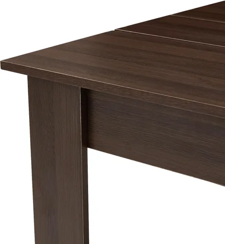Miniatura 7 de AVAWING Mesa de cocina de madera para 4, mesa de comedor para 6-8 personas, mesas rectangulares grandes de granja, escritorio de madera con patas