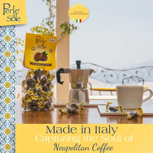 Miniatura 2 de Perle di Sole Caramelos duros de café italiano - Caramelos duros de café envueltos individualmente - Caramelos duros gourmet hechos en Italia