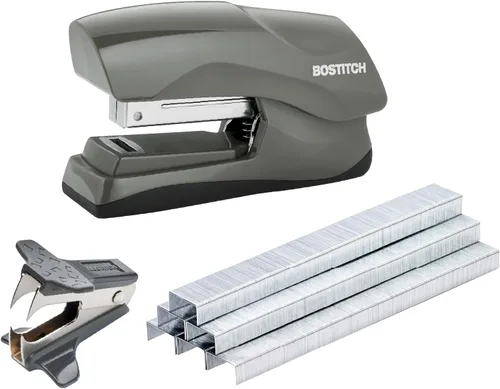 Miniatura 11 de Bostitch Office - Engrapadora de servicio pesado de 40 hojas con 1250 grapas y removedor de grapas, tamaño de engrapadora pequeña, cabe en la palma