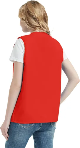 Miniatura 3 de TopTie Chaleco de actividad voluntaria para adultos, uniforme de supermercado, ropa de trabajo