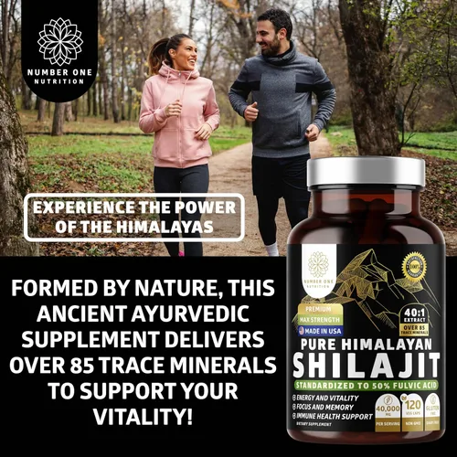 Miniatura 4 de Suplemento Shilajit puro del Himalaya para hombres y mujeres, [40,000 mg de fuerza máxima] contiene 50% de ácido fúlvico con más de 85 minerales