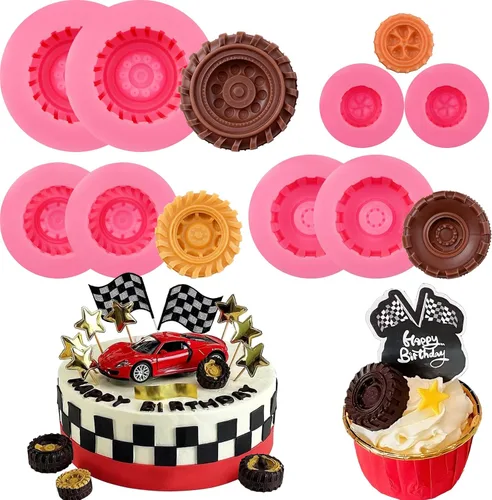 Miniatura 20 de 5 moldes de silicona para números de letras, molde de silicona de hojas de rosa, molde de números del alfabeto para fondant de chocolate, dulces