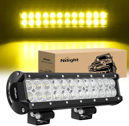 Miniatura 10 de Nilight Barra de luz LED de 12 pulgadas, 72 W, 5040 lm, combo de haz puntual y amplio, luz de trabajo para todoterreno, niebla, barco, para Blanco