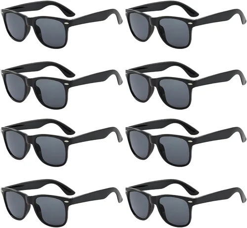 Miniatura 33 de Suministros para regalos de fiesta de colores neón Paquete de 8 gafas de sol unisex