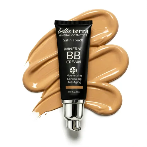 Miniatura 11 de Bellaterra Cosmetics BB Cream – Hidratante con color y base mineral, tono oscuro 108 – Ligero, sin aceite, cobertura acumulable, acabado mate, 42.5