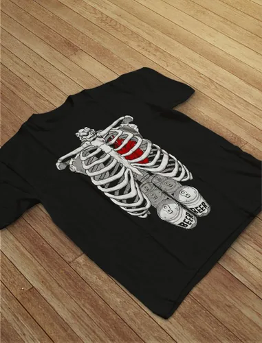 Miniatura 4 de Camisa de esqueleto para hombre, disfraz de caja torácica para adultos, divertidas camisas de Halloween para hombres