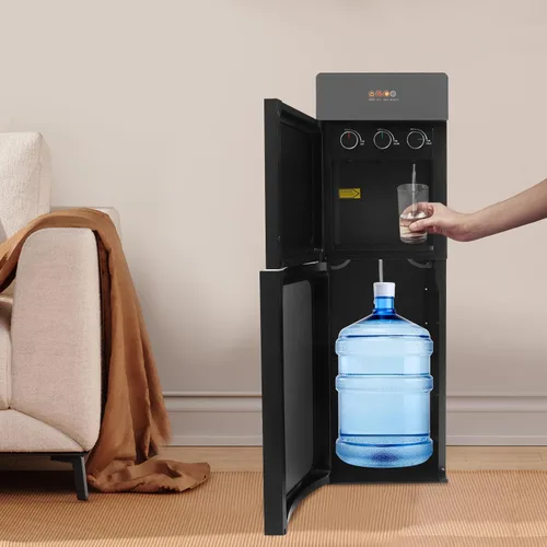 Miniatura 4 de Dispensador de agua para botella de 5 galones, dispensador de agua fría y caliente de carga inferior, fuente de agua de 3 temperaturas, dispensador