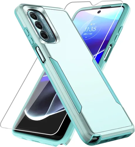 Miniatura 21 de Funda para Moto G Stylus 5G 2022, con Protector de Pantalla, [Probada contra Caídas de Grado Militar] Funda Protectora de Servicio Pesado Resistente