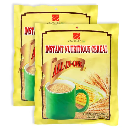 Miniatura 6 de Vinacafe Mezcla instantánea de cereales – 20 sobres (14.11 onzas) Bebida nutritiva vietnamita instantánea de cereales Bebida cremosa y deliciosa
