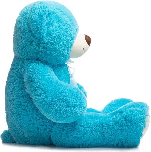 Miniatura 6 de HollyHOME - Oso de peluche gigante, animales de peluche de 36 pulgadas, color lago azul Azul lago